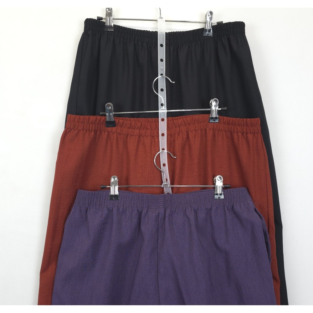 Causal Dress Pants Multi Brands Bundle Of 3 Women Pull On Elastic‎ Waist 16P 16W